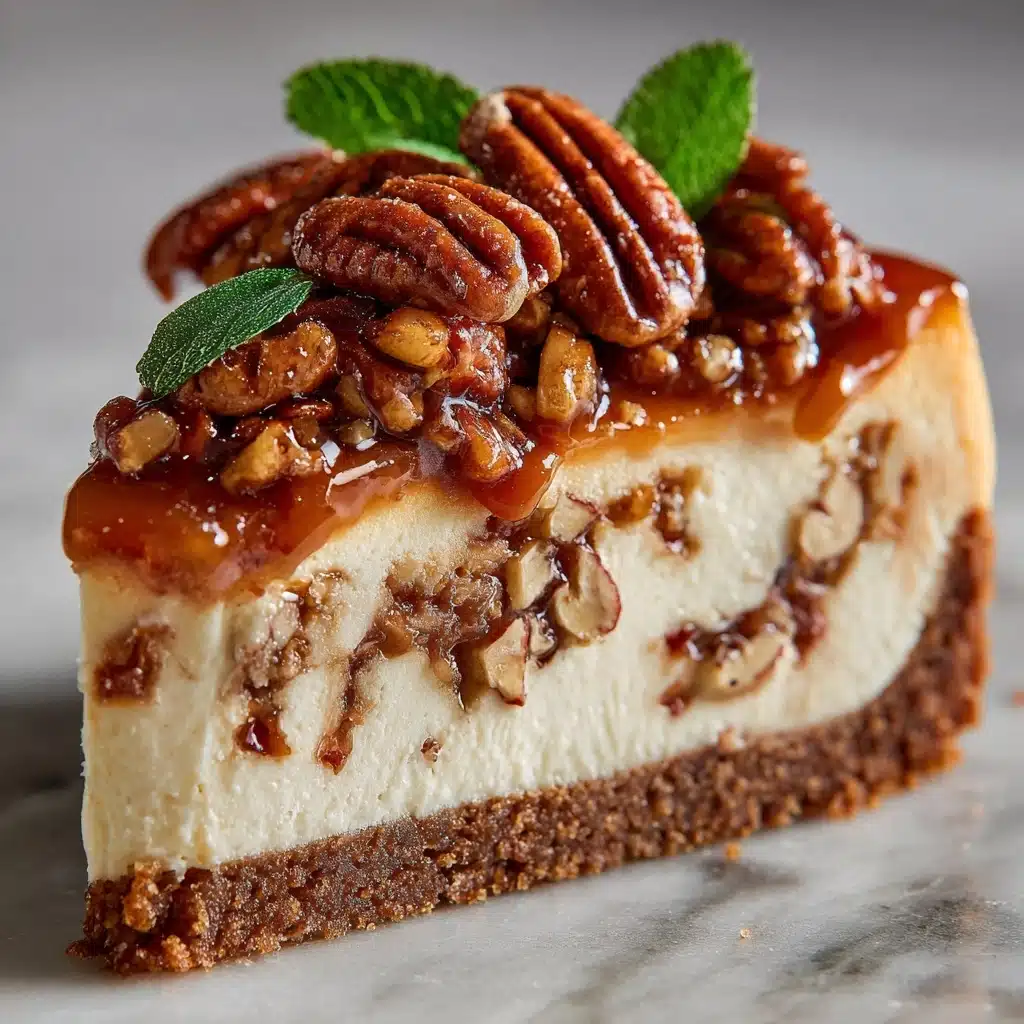 Kentucky Derby Pecan Pie Cheesecake Recipe - Recipe Image
