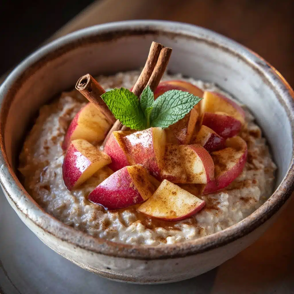 Apple Cinnamon Oatmeal Porridge Recipe - Recipe Image