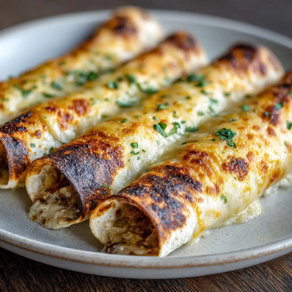 Cheesy Chicken Enchiladas with Homemade Red Sauce Recipe - Recipe Image