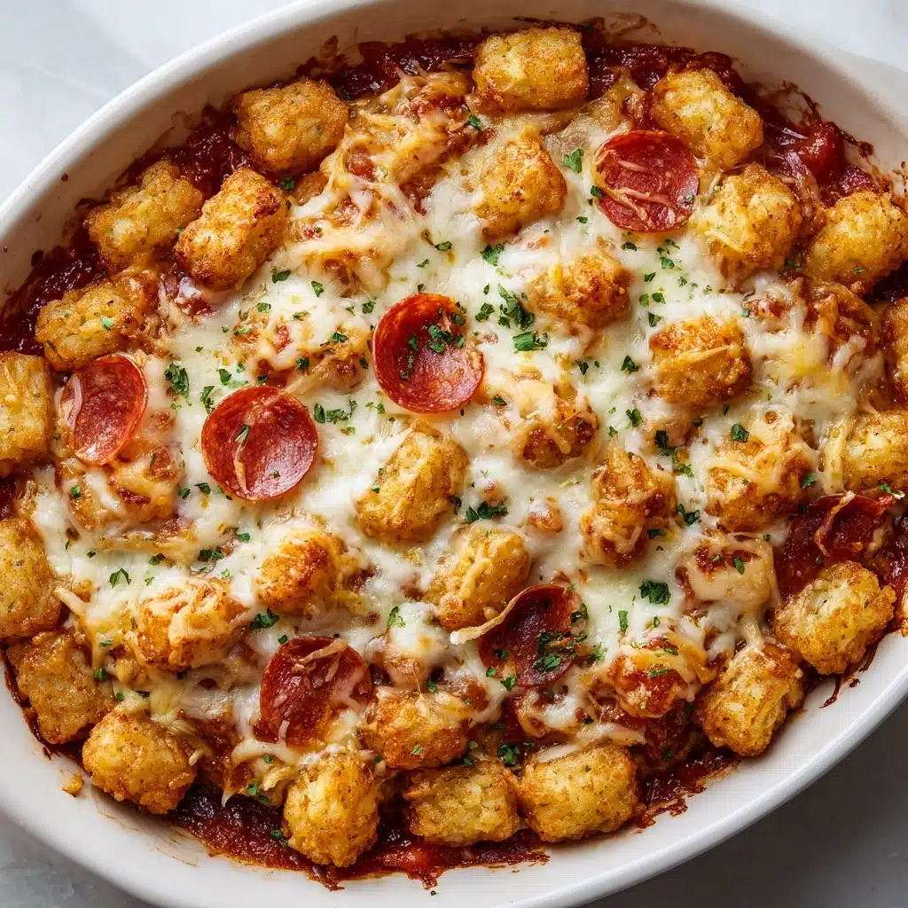 Tater Tot Pizza Casserole Recipe - Recipe Image