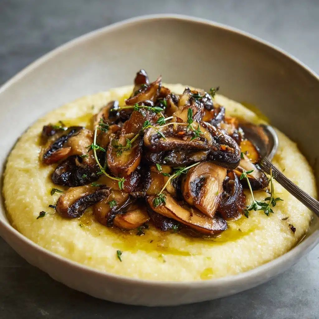 Polenta with Wild Mushrooms, Garlic, and Sage Recipe - Recipe Image