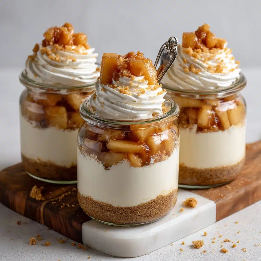 No-Bake Apple Cheesecake Jars Recipe - Recipe Image