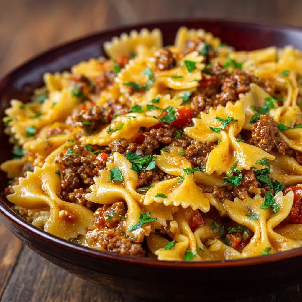 Bowtie Pasta with Ground Beef Recipe - Recipe Image