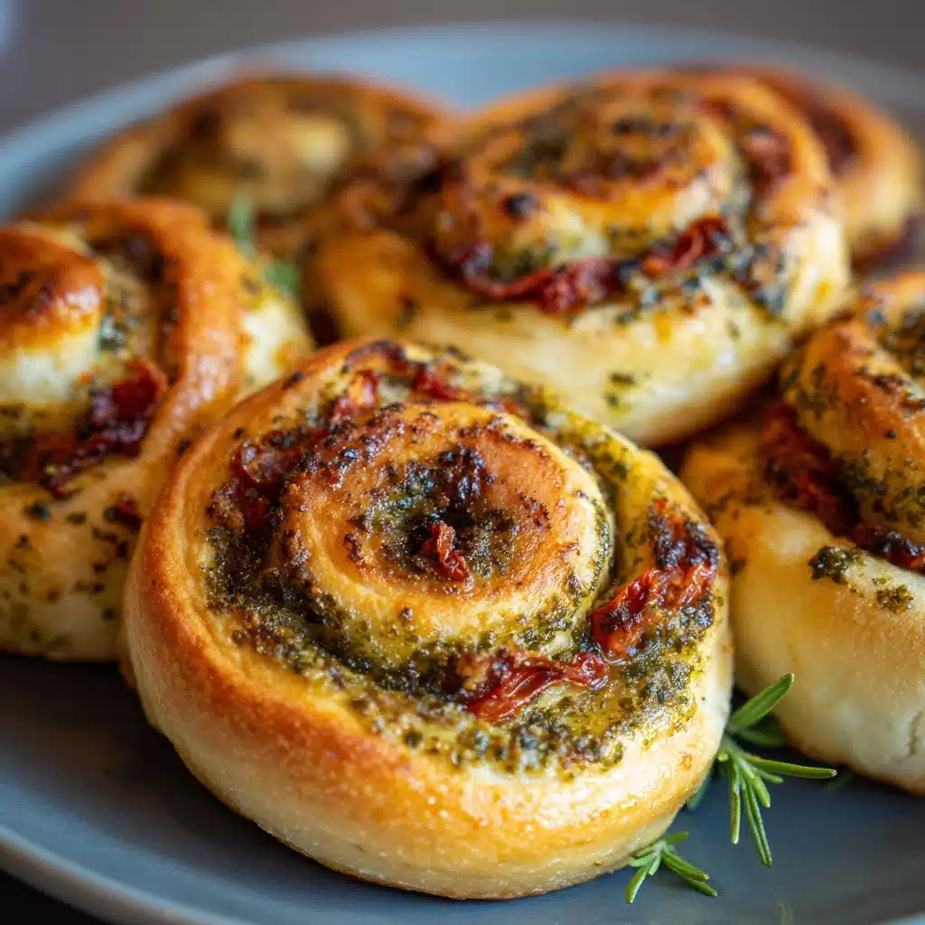 Festive Crescent Rolls with Pesto Recipe