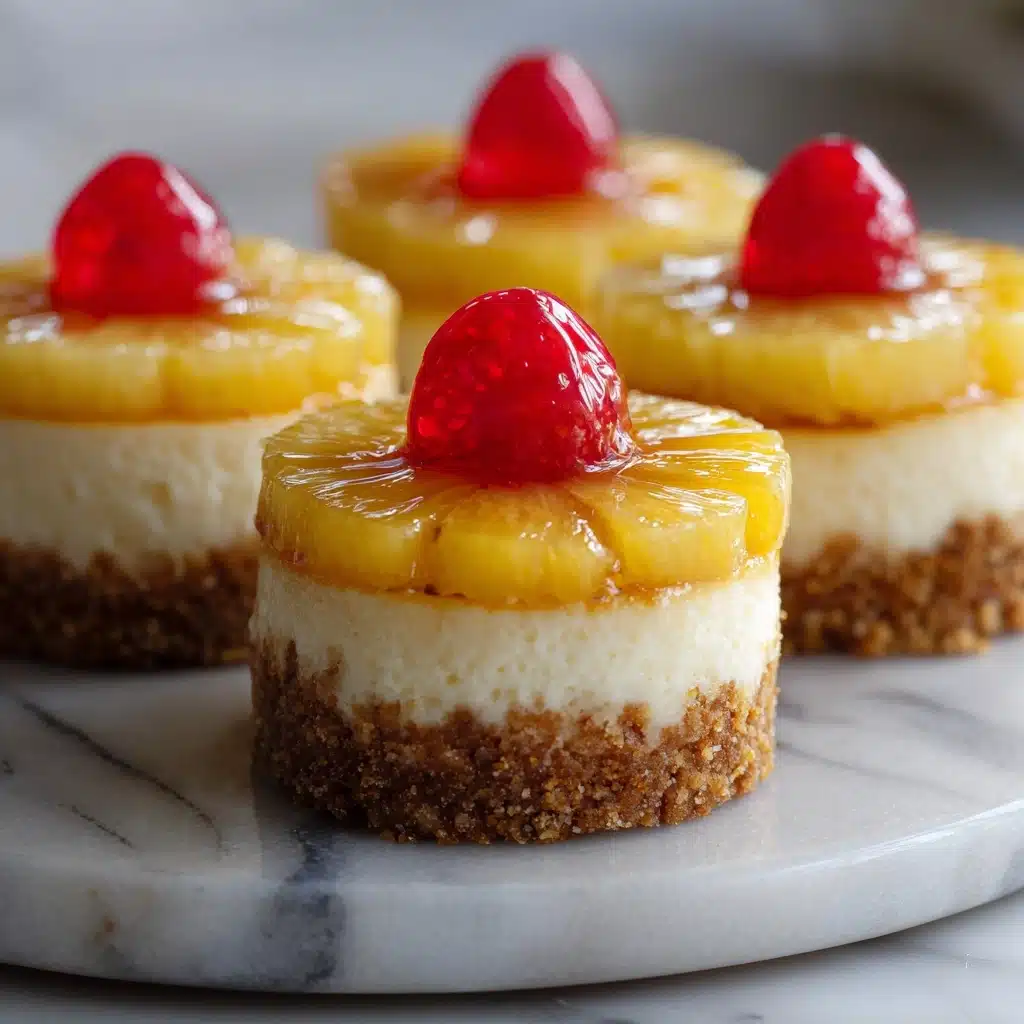 Mini Pineapple Upside-Down Cheesecakes Recipe - Recipe Image