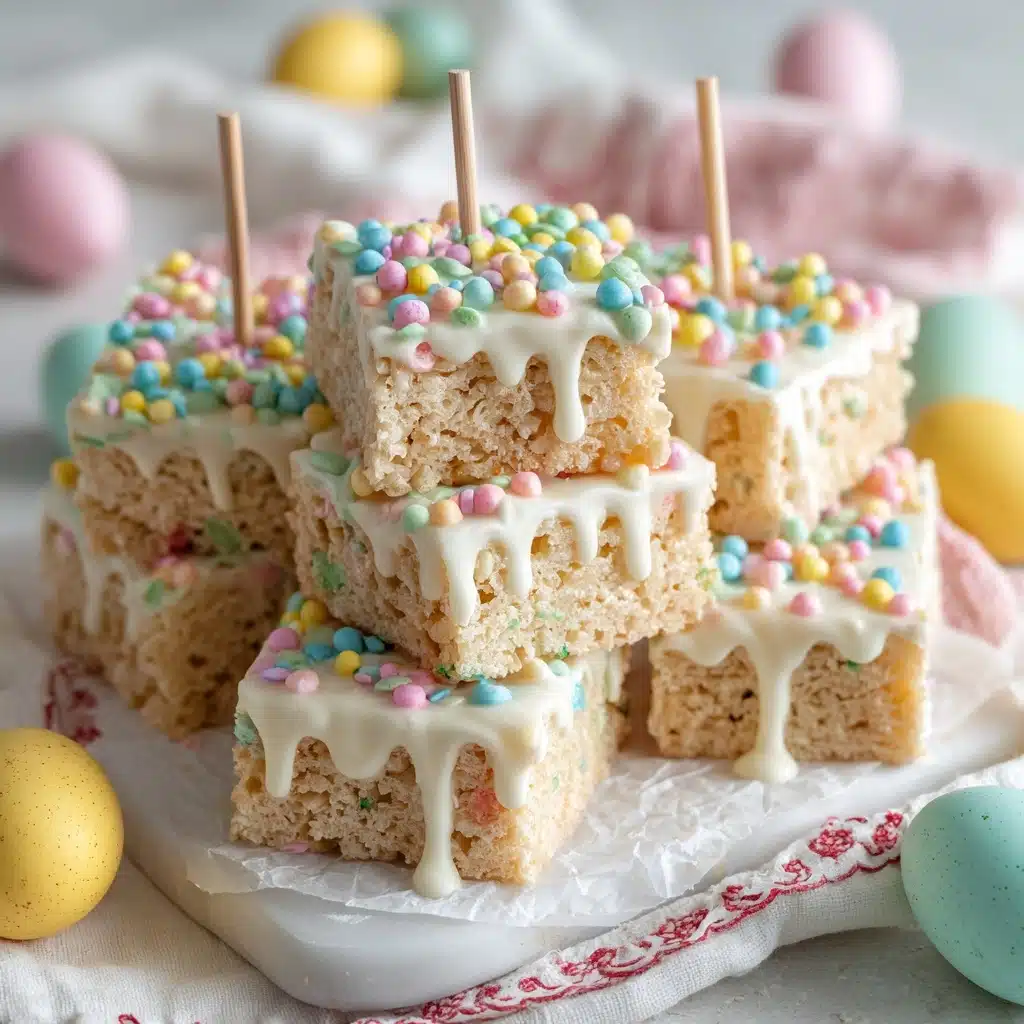 Chocolate-Dipped Easter Rice Krispie Treats Recipe - Recipe Image