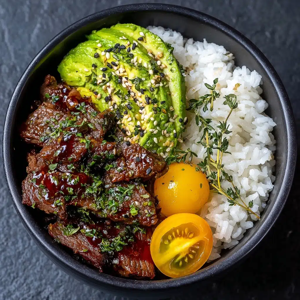 Steak Avocado Rice Bowl: A Delicious and Nutritious Meal Idea Recipe - Recipe Image