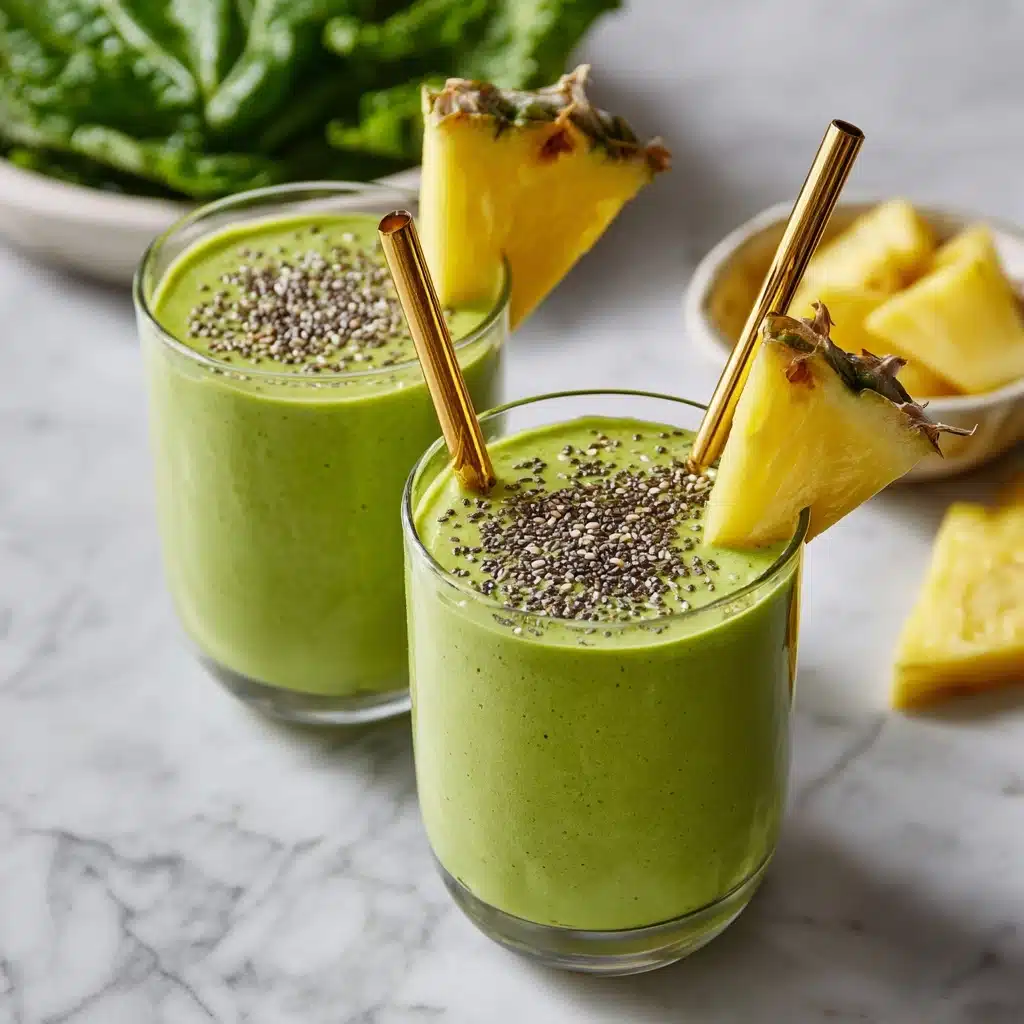 Tropical Green Detox Smoothie Recipe - Recipe Image