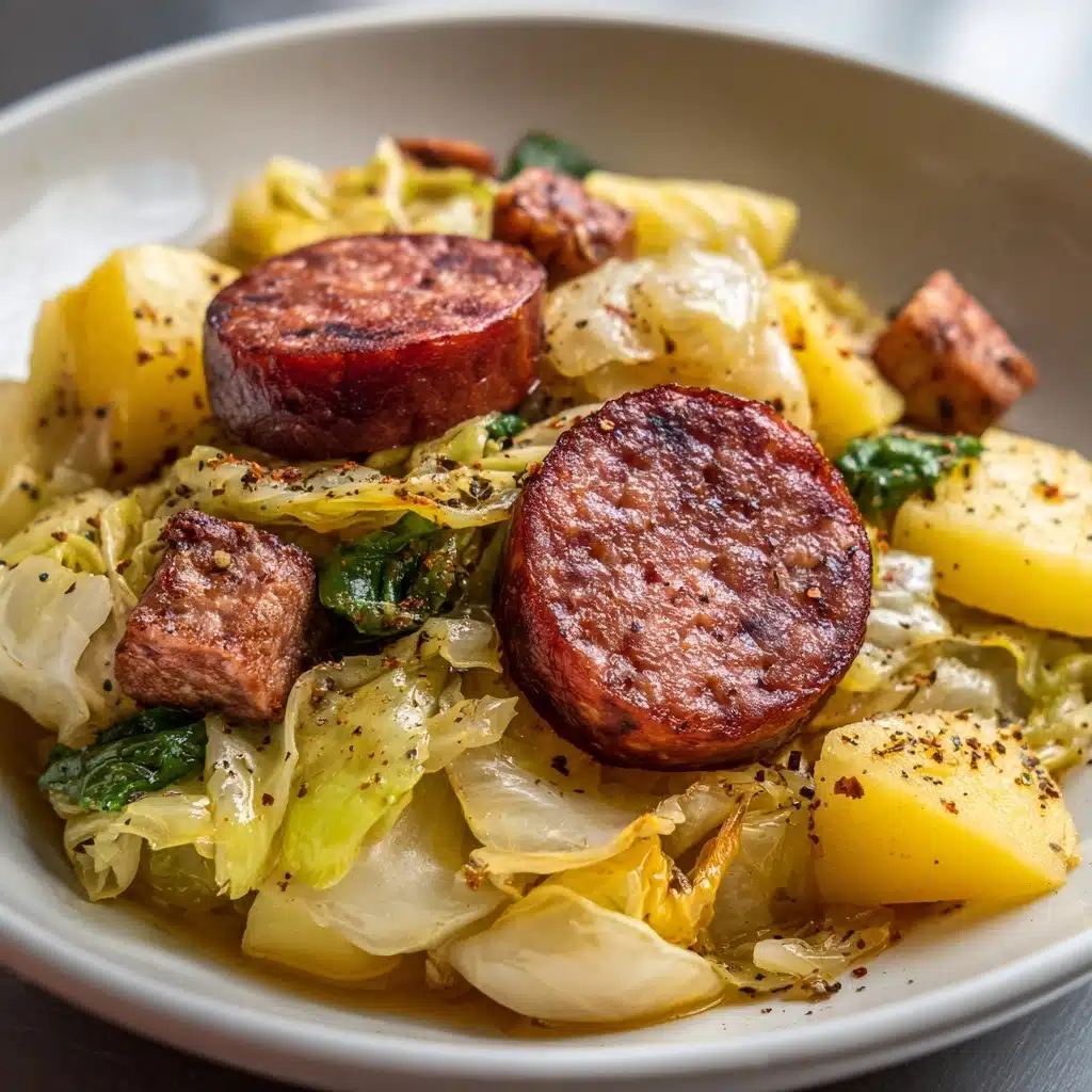 Cabbage, Potatoes, and Smoked Sausage Recipe - Recipe Image