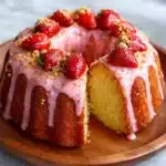 Strawberry Cheesecake Bundt Cake Recipe