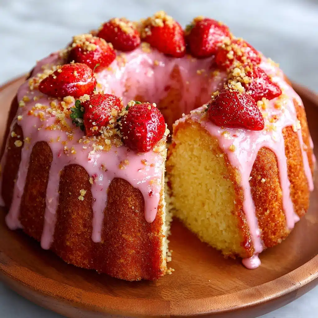 Strawberry Cheesecake Bundt Cake Recipe