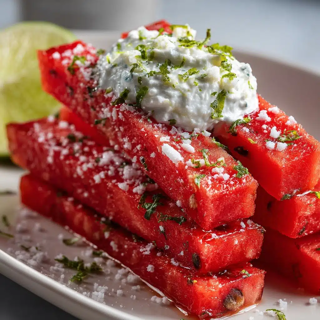 Watermelon Fries with Coconut Lime Dip Recipe - Recipe Image
