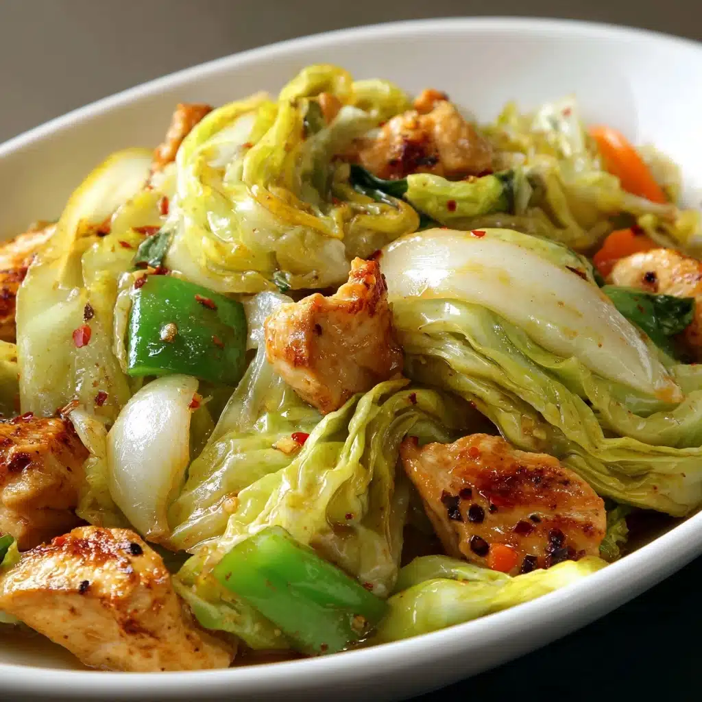Chinese Chicken Cabbage Stir-Fry Recipe - Recipe Image