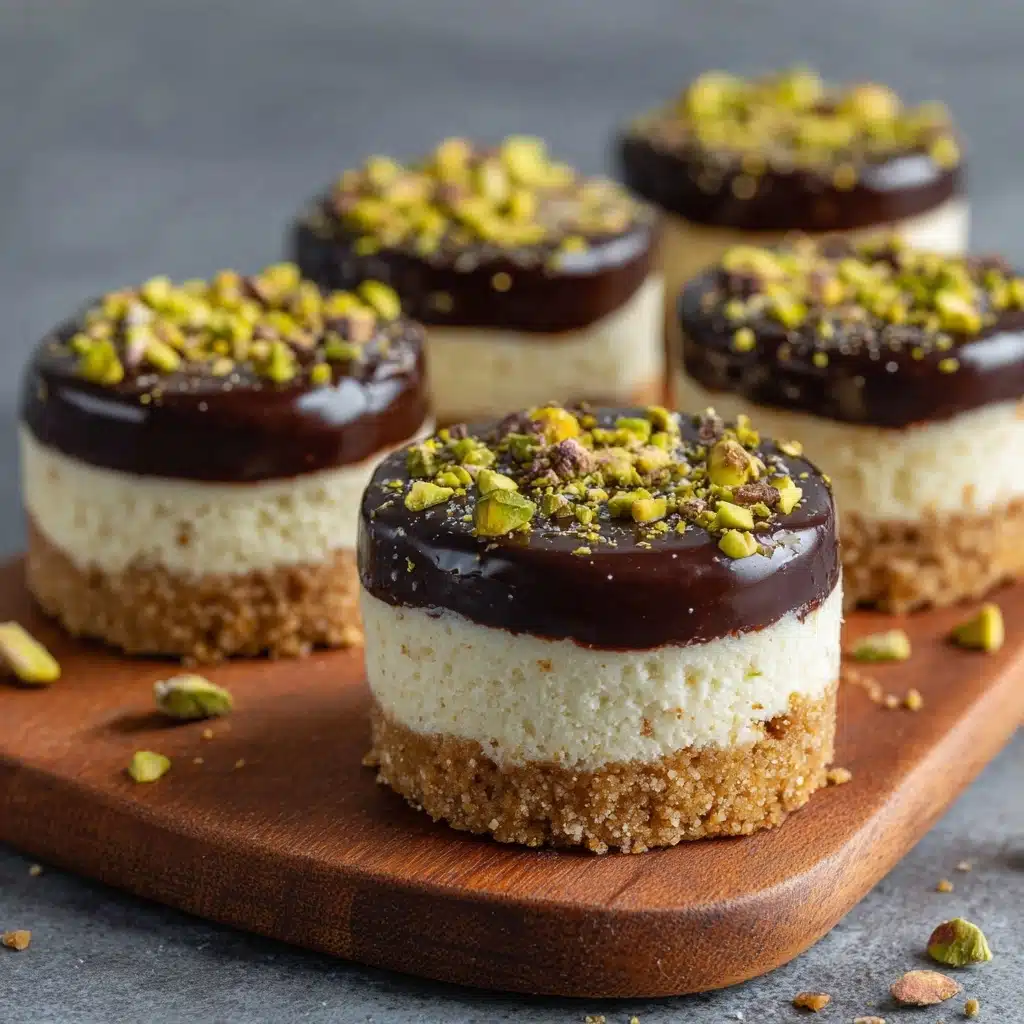 Mini Pistachio and Coffee Cheesecakes Recipe - Recipe Image