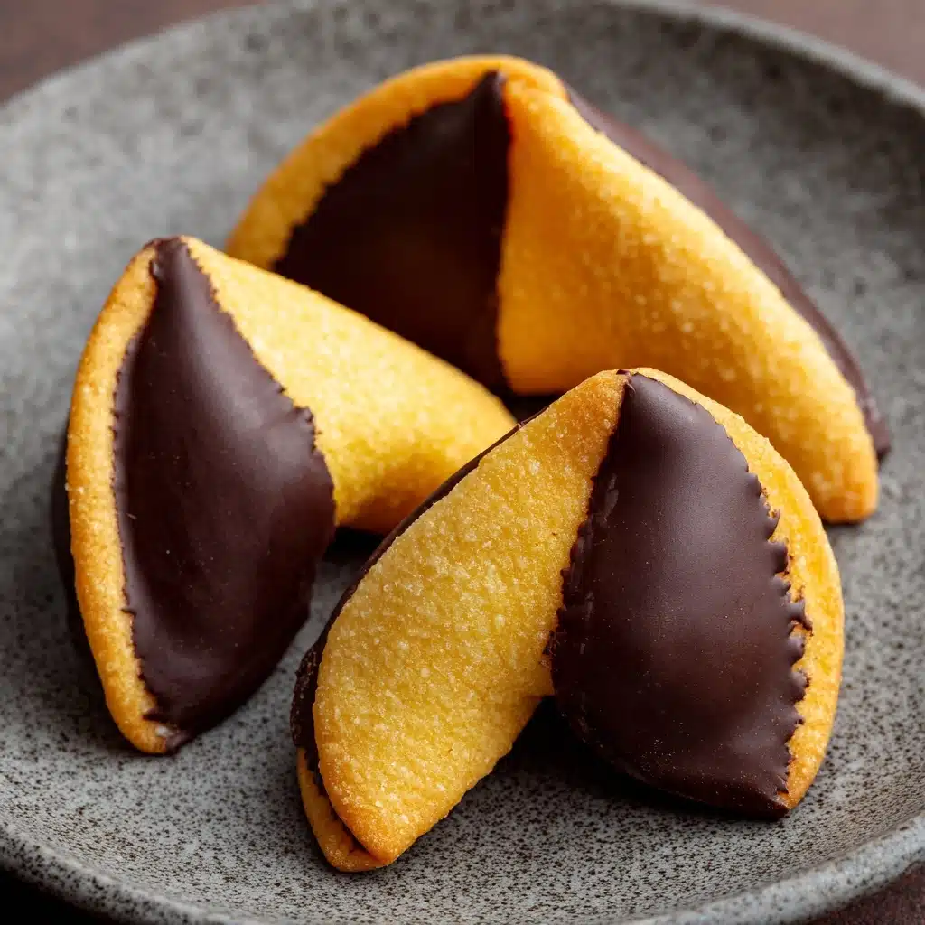 Chocolate-Peanut Butter Covered Fortune Cookies Recipe - Recipe Image