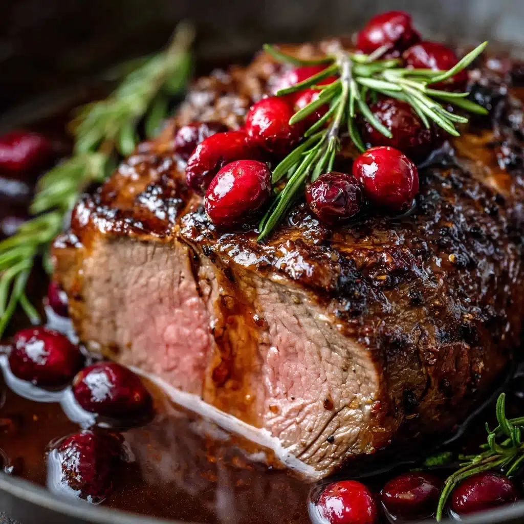 Cranberry Balsamic Ribeye Roast Recipe - Recipe Image