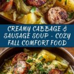 Creamy Cabbage & Sausage Soup Recipe