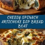 Spinach Artichoke Dip Bread Boat Recipe
