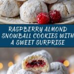 Raspberry Filled Almond Snowball Cookies Recipe