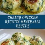 Chicken Ricotta Meatballs with Spinach Alfredo Sauce Recipe