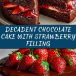 Chocolate Cake with Strawberry Filling Recipe