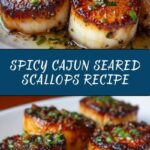 Seared Scallops with Spicy Cajun Cream Sauce Recipe