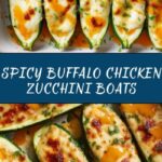Buffalo Chicken Zucchini Boats Recipe