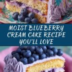 Blueberry Cream Cake Recipe
