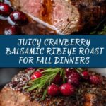 Cranberry Balsamic Ribeye Roast Recipe