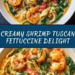 Best Creamy Shrimp Tuscan Fettuccine Recipe