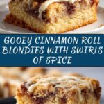 Cinnamon Roll Blondies Recipe