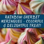 Rainbow Sherbet Meringues Recipe