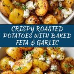Roasted Potatoes with Baked Feta and Garlic Recipe