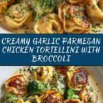 Creamy Garlic Parmesan Tortellini with Chicken & Broccoli Recipe