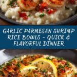 Garlic Parmesan Shrimp Rice Bowls Recipe