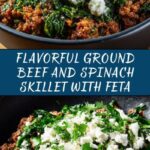 Ground Beef and Spinach Skillet with Feta Recipe