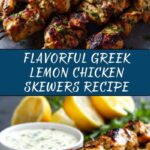 Greek Lemon Chicken Skewers with Tzatziki Sauce Recipe