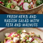 Herb and Radish Salad with Feta and Walnuts Recipe