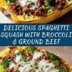 Spaghetti Squash with Broccoli and Ground Beef Recipe