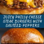 Philly Cheese Steak Burgers Recipe