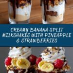 Banana Split Milkshakes Recipe