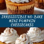 No-Bake Mini Pumpkin Cheesecakes Recipe
