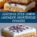 Iced Lemon Lavender Shortbread Cookies Recipe