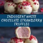 White Chocolate Strawberry Truffles Recipe