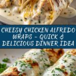 Cheesy Chicken Alfredo Wraps Recipe