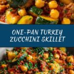 Ground Turkey Zucchini Chickpea Skillet Recipe