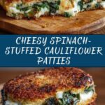 Spinach and Cheese Stuffed Cauliflower Patties Recipe