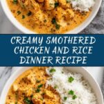 Creamy Smothered Chicken and Rice Recipe