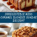 Miso Caramel Blondie Sundae Recipe