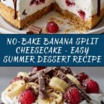 No-Bake Banana Split Cheesecake Recipe
